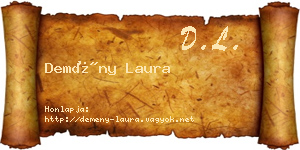 Demény Laura névjegykártya