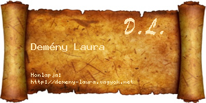 Demény Laura névjegykártya